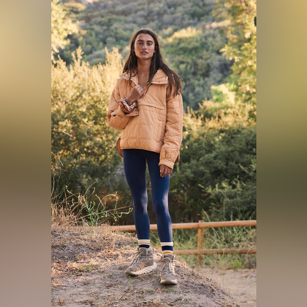 Fp Movement Pippa Packable Pullover Camel Tan Sna… - image 1